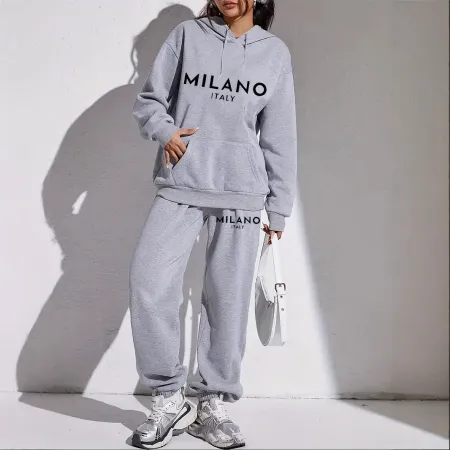 Printed Hoodie Suit