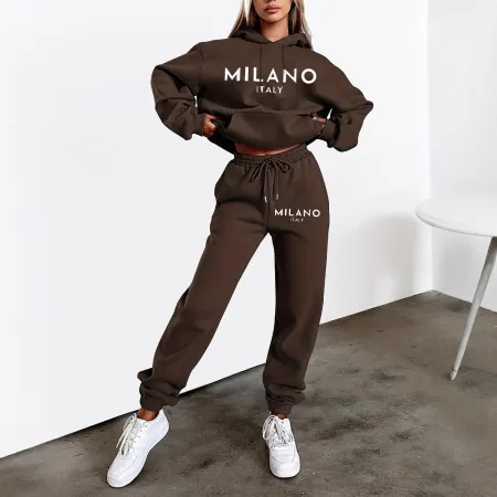 Printed Hoodie Suit