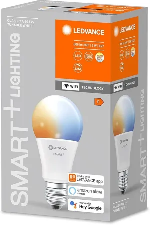 Ledvance LED Smart Lampe E27 dimmbar 9W Glühbirne 2700-6500K Leuchtmittel