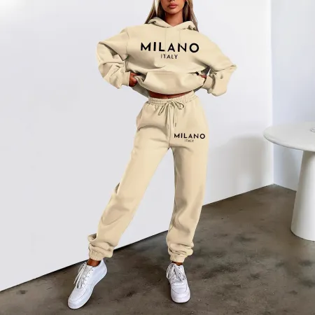 Printed Hoodie Suit