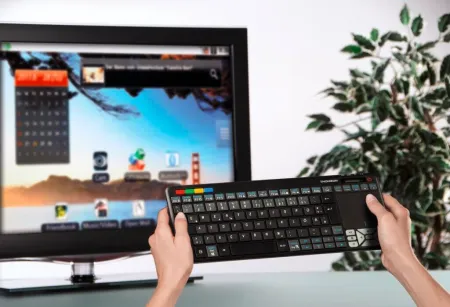 Thomson Mando a Distancia Universal Teclado Ratón Touch Pad para Panasonic Smart