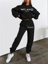 Printed Hoodie Suit
