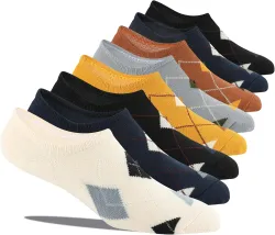No Show Socks Men 8 Pairs Cotton Low Cut Non Slip Socks Casual Invisible Flat Boat Socks