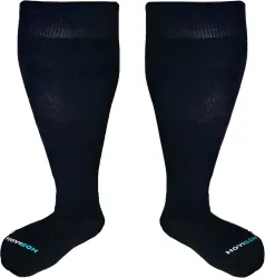 Plus Size Compression Socks 20-30 mmHg for Men and Women, Wide Calf Extra Large, Comfortable Cotton