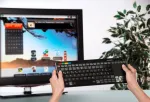 Thomson Mando a Distancia Universal Teclado Ratón Touch Pad para Panasonic Smart
